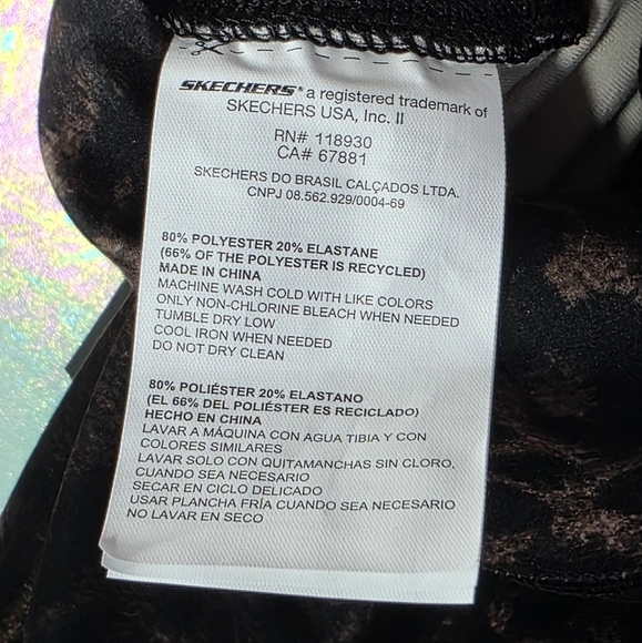 Skechers Diamond Brushed Cheetah High Waisted Legging Size 3XL - Picture 10 of 10